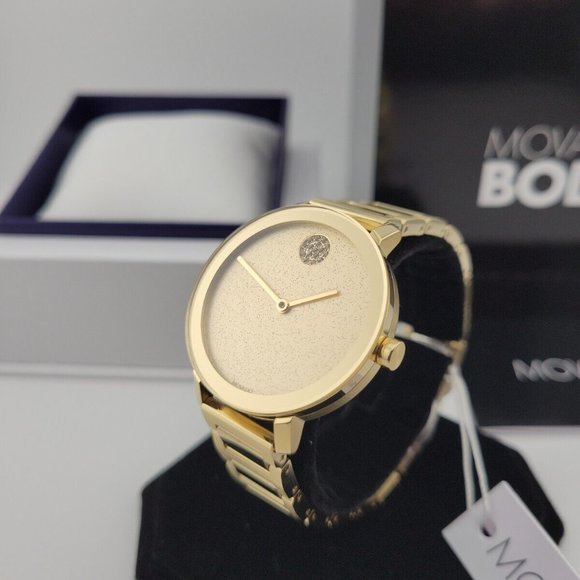 Movado Women's Gold Dial Watch - Picture 7 of 8